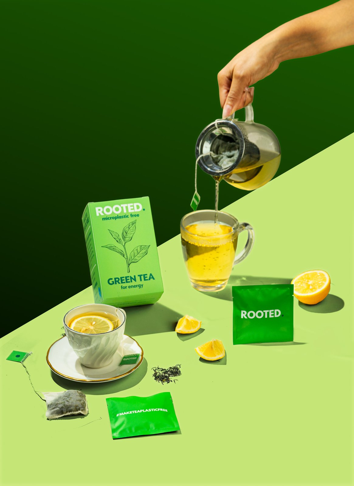Rooted Teas product photography by Foreign Kollective in New York City