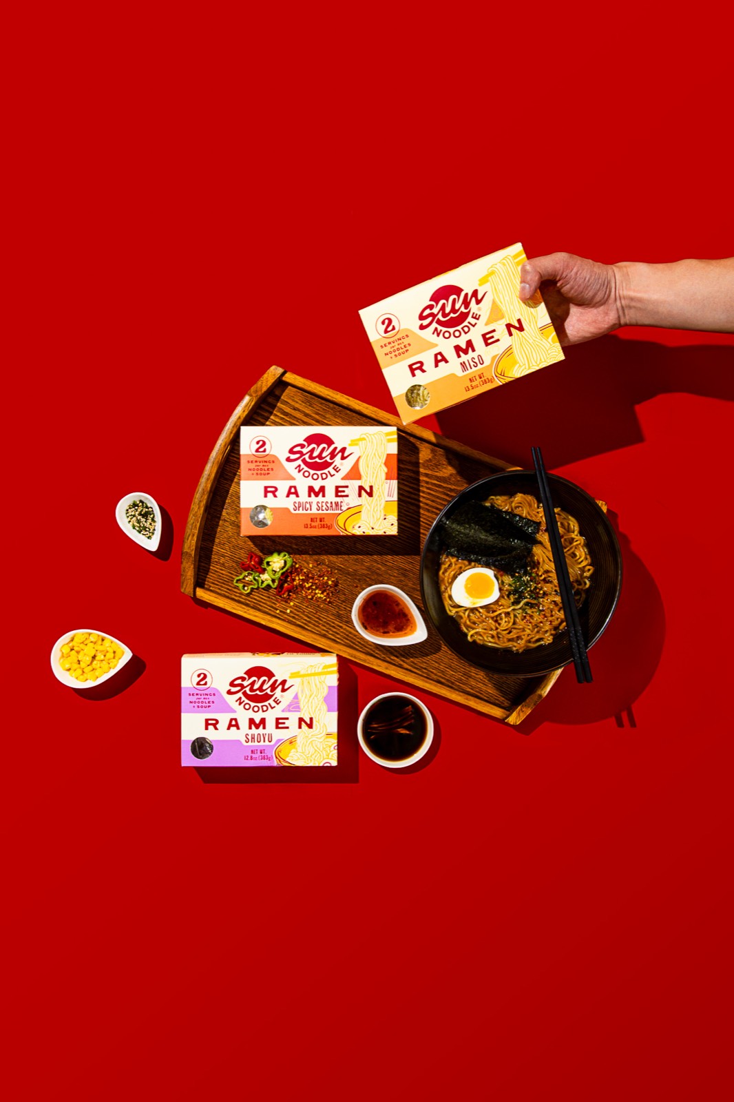 Sun Noodles food photography by Foreign Kollective in New York City
