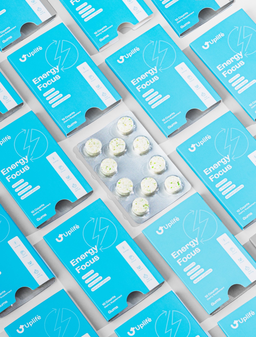 Uplife Gum product photography by Foreign Kollective in New York City
